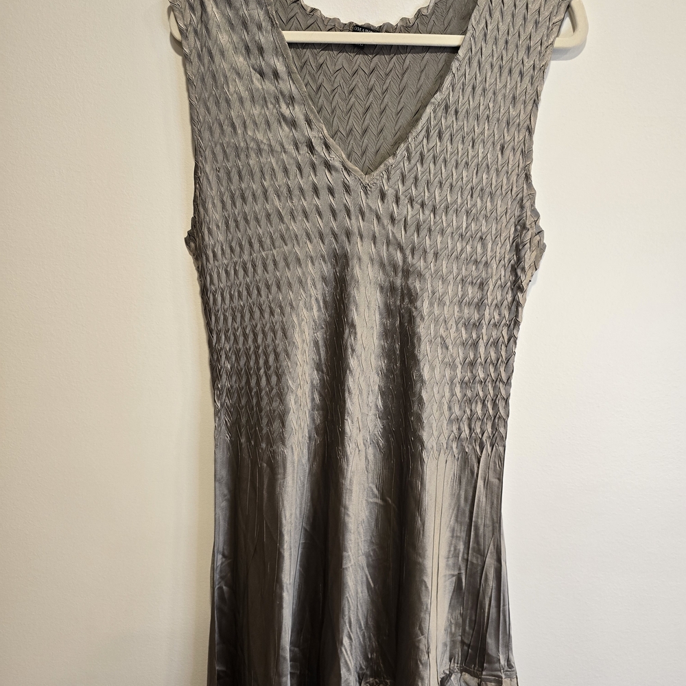 Komarov Strapless Silver Dress Size Xl Nwot - Picture 5 of 11